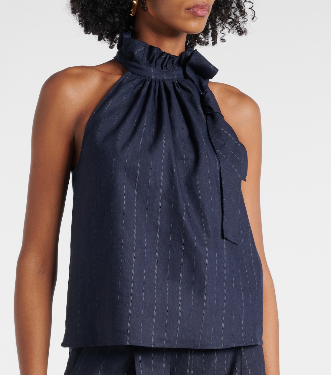 Modern Sophistication linen-blend top | Dorothee Schumacher