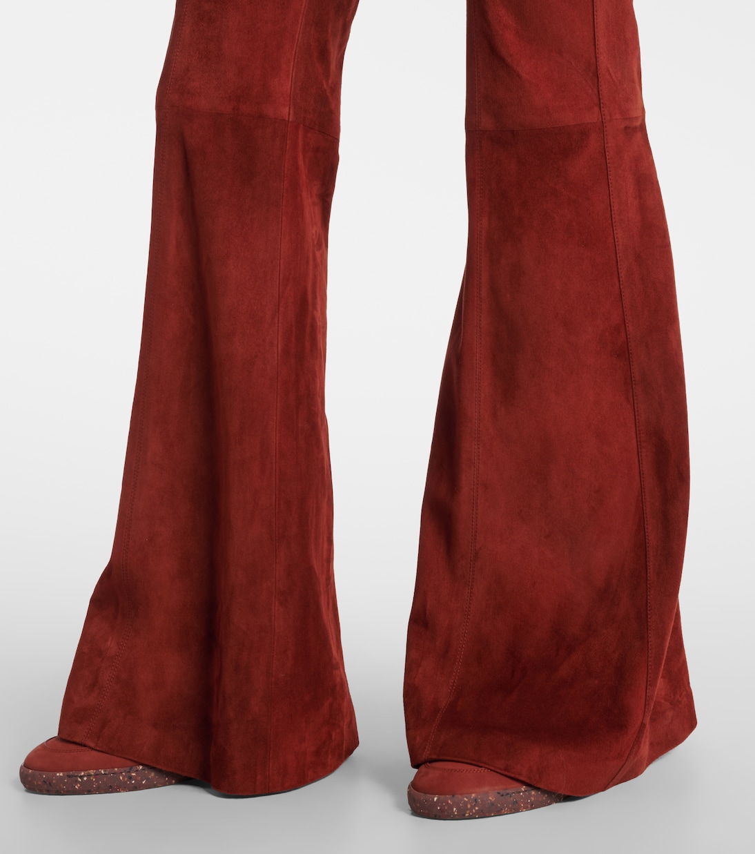 Pantaloni flared Rhein in suede | Gabriela Hearst
