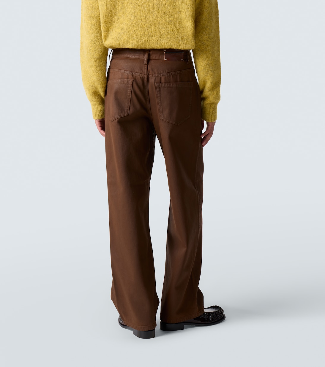 Beschichtete Mid-Rise Straight Jeans | Dries Van Noten