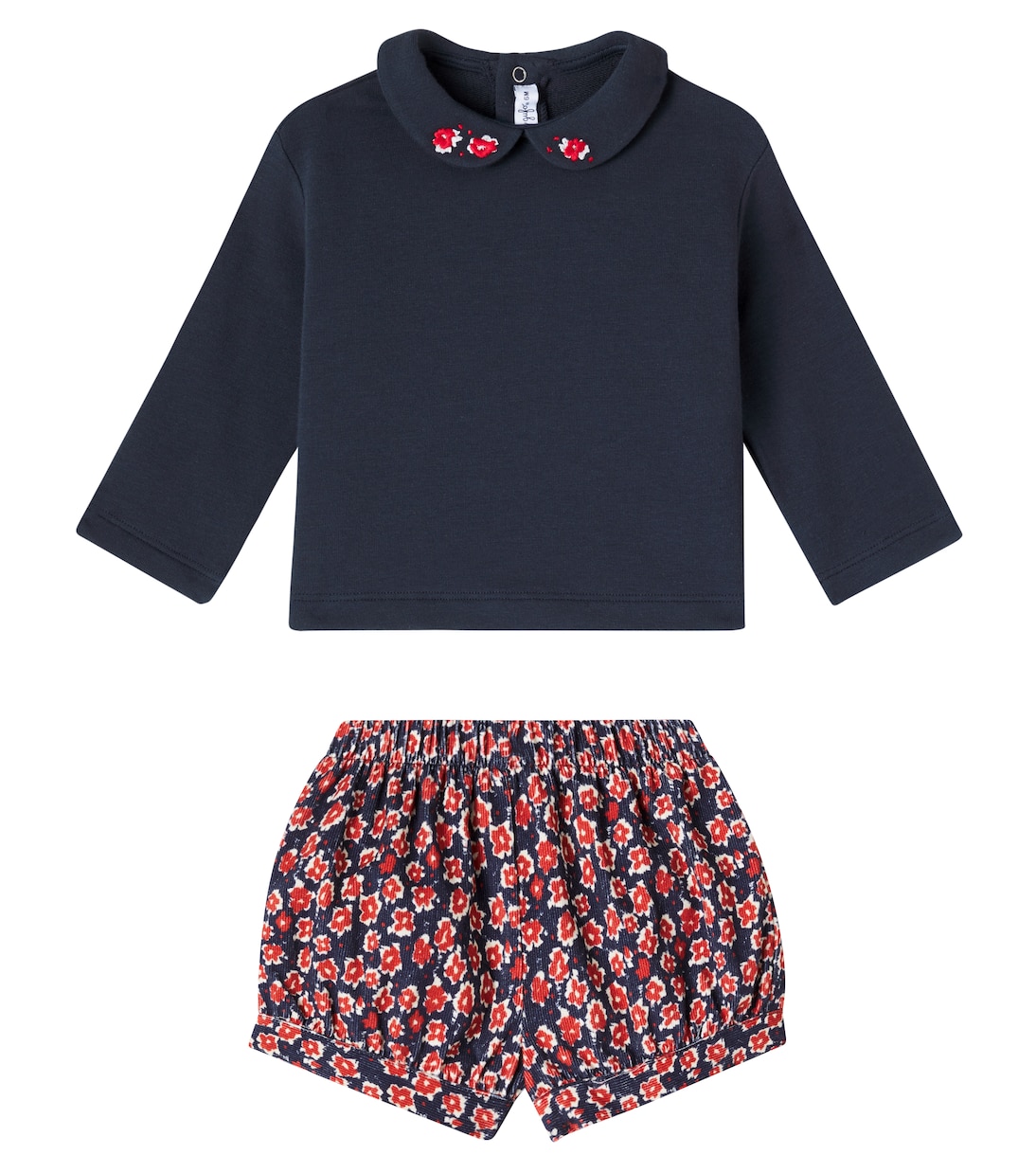 Bebé - set de sudadera y shorts estampados | Il Gufo
