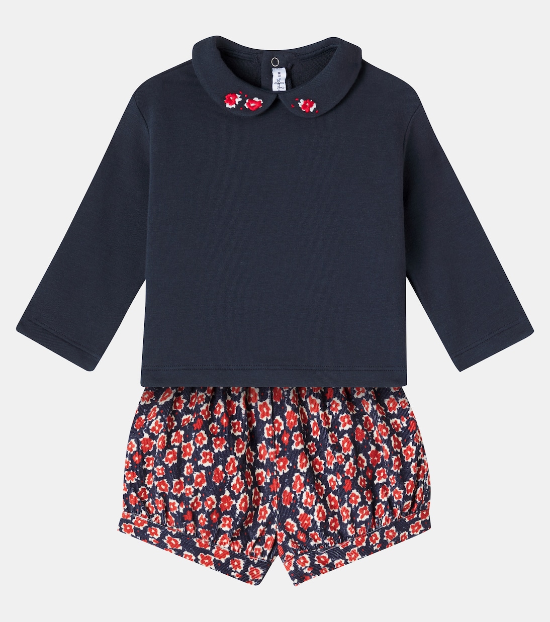 Bebé - set de sudadera y shorts estampados | Il Gufo