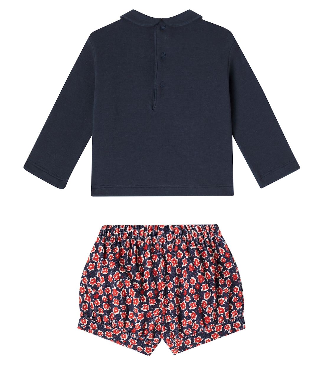 Bebé - set de sudadera y shorts estampados | Il Gufo