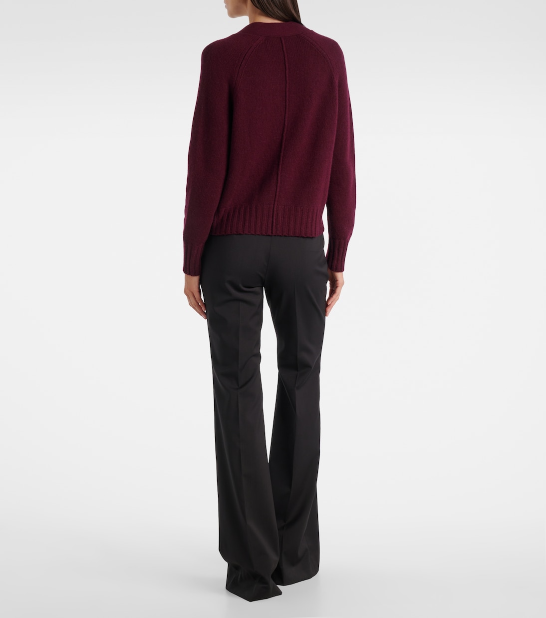 Ribbed-knit wool and cashmere cardigan | Jardin des Orangers