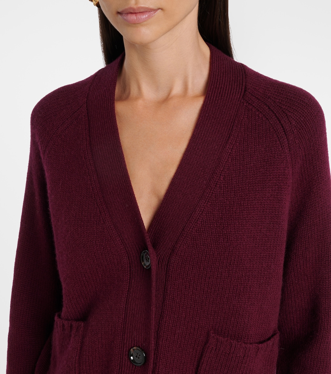 Ribbed-knit wool and cashmere cardigan | Jardin des Orangers