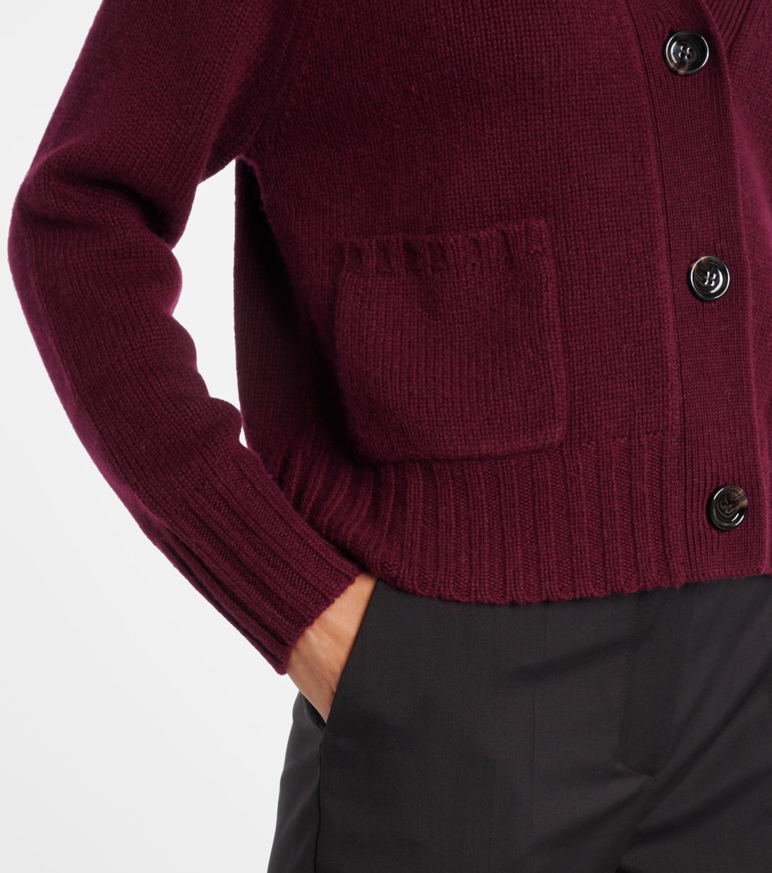 Ribbed-knit wool and cashmere cardigan | Jardin des Orangers