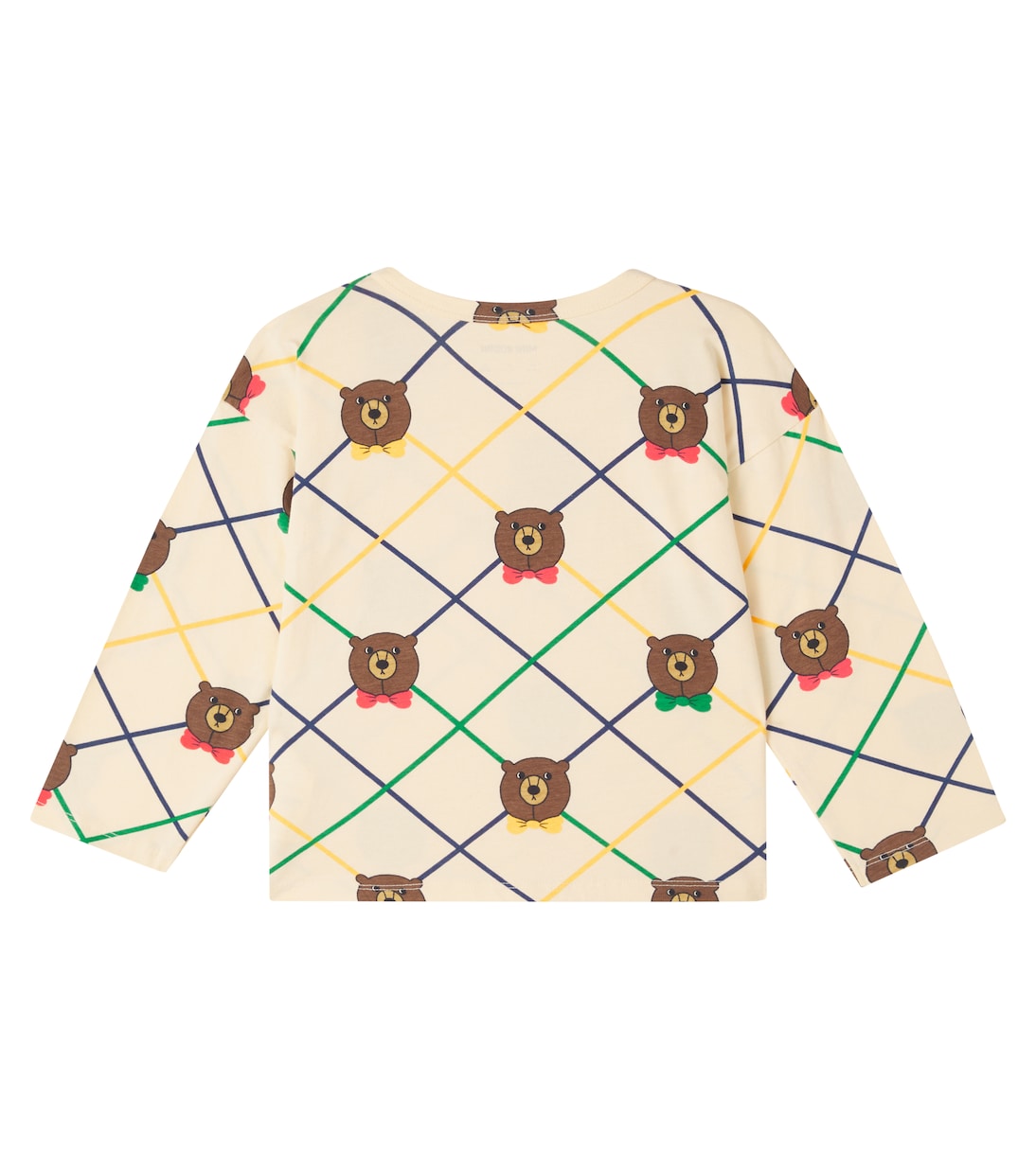 T-Shirt Bear Check aus Jersey | Mini Rodini