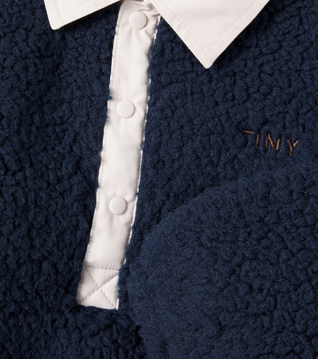 Faux fur polo sweater | Tinycottons