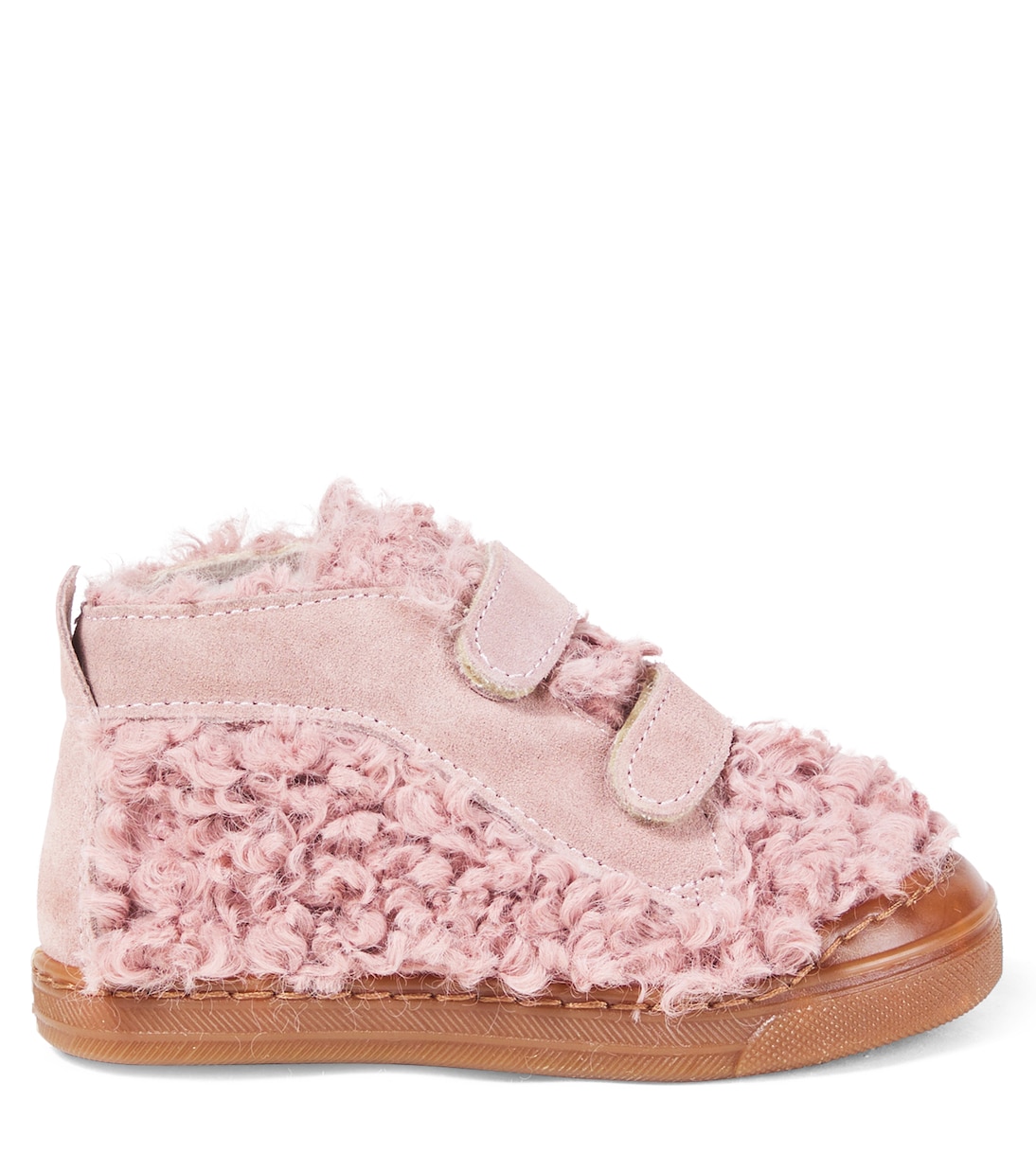 Faux shearling and suede sneakers | PèPè