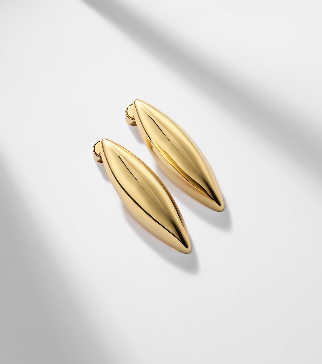 Puffy Dagger Small gold-plated earrings | Jennifer Fisher