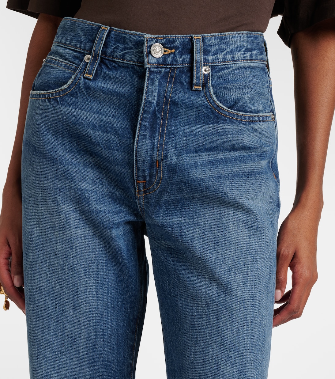Kendra faded straight jeans | Slvrlake