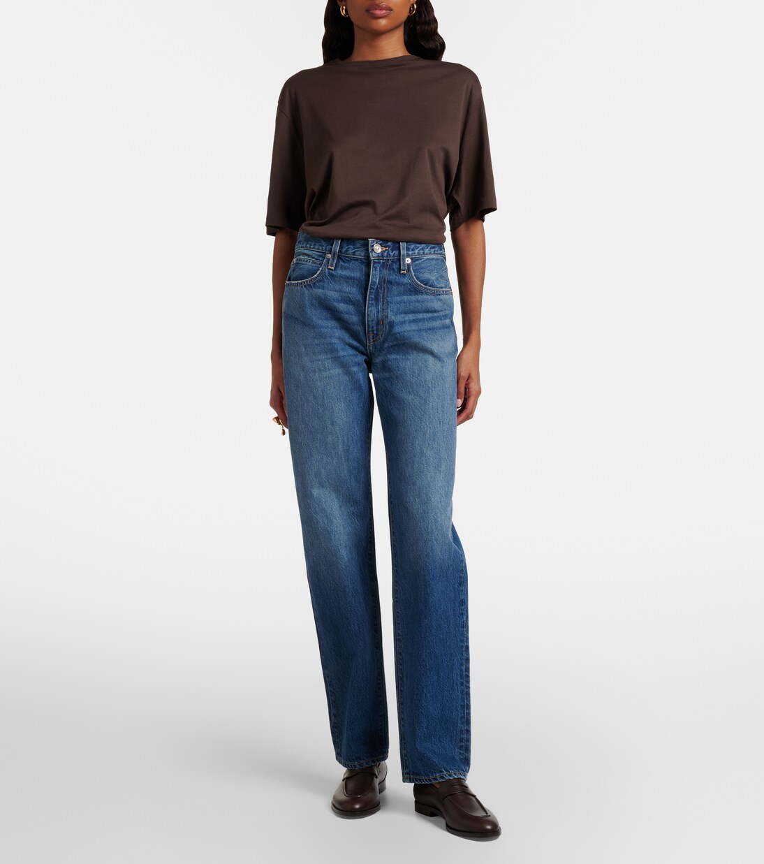 Kendra faded straight jeans | Slvrlake