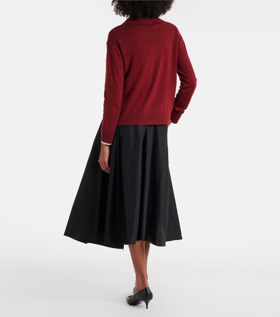 Baschi pleated cotton-blend midi skirt | 'S Max Mara