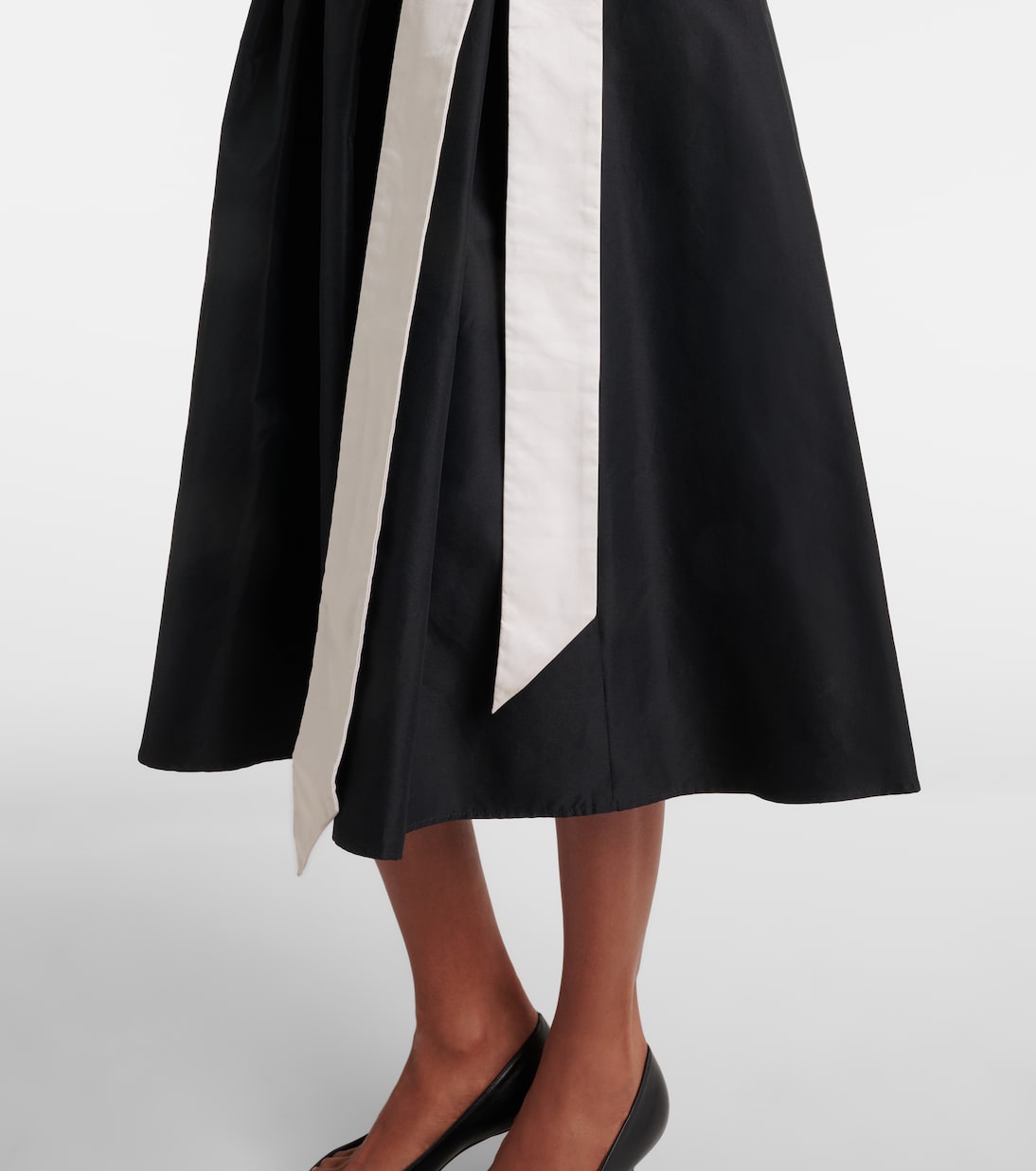 Baschi pleated cotton-blend midi skirt | 'S Max Mara