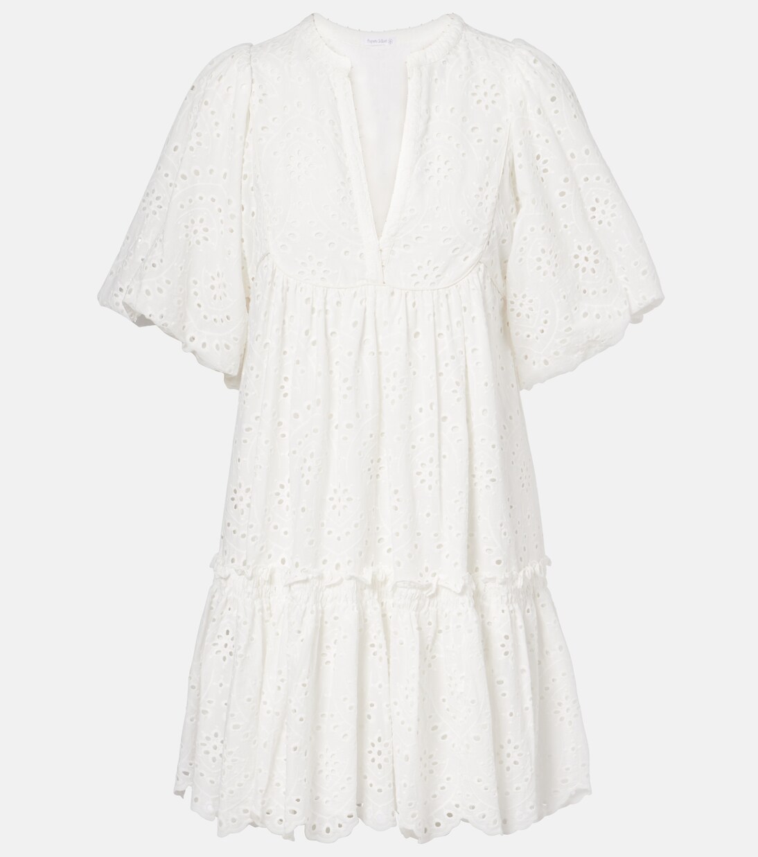 Cruz broderie anglaise cotton minidress | Poupette St Barth
