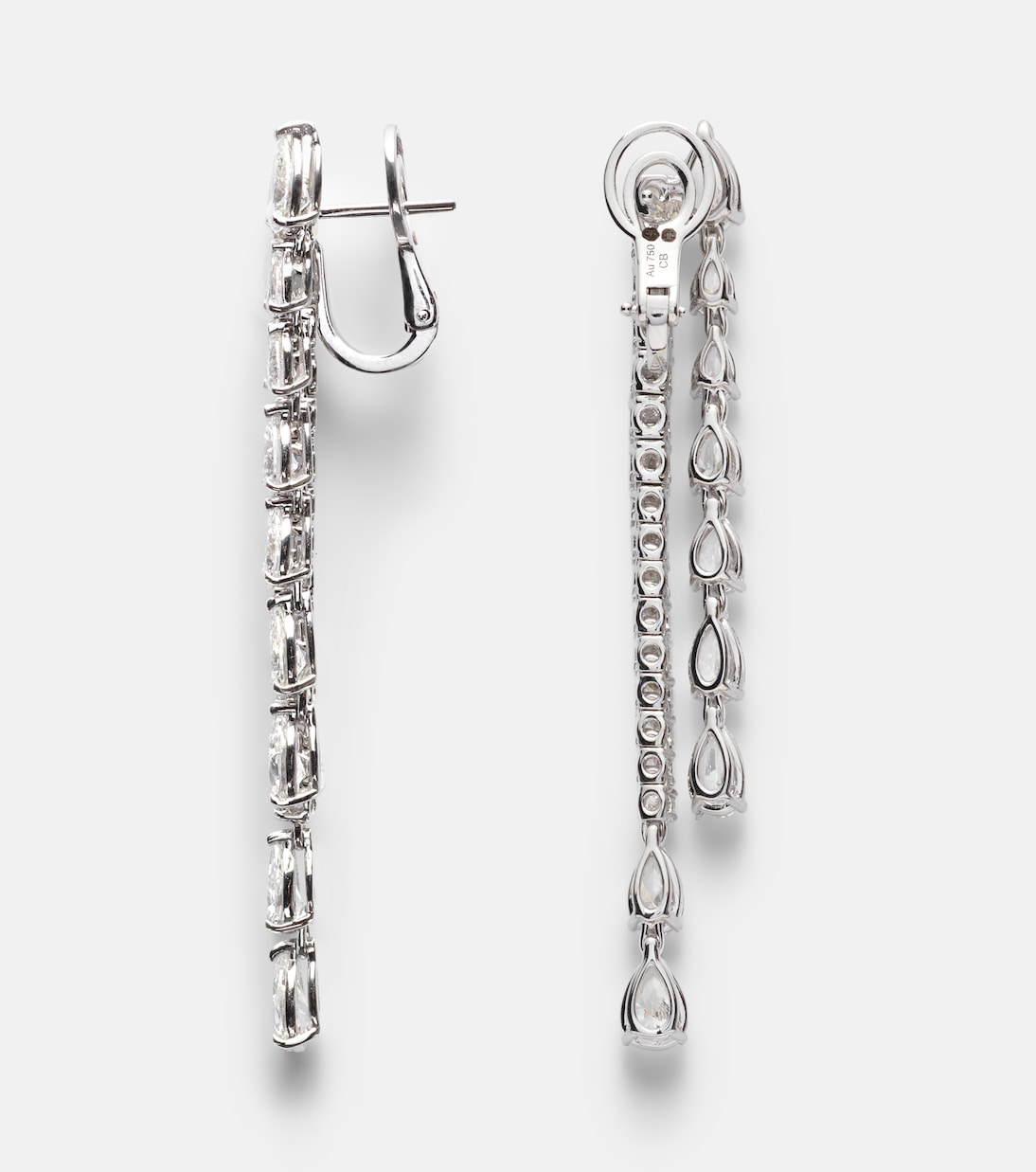 Classics Twist 18kt white gold earrings with diamonds | Bucherer Fine Jewellery