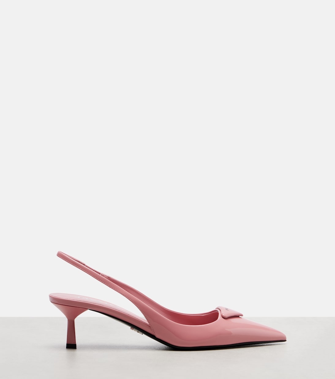 Slingback-Pumps aus Lackleder | Prada