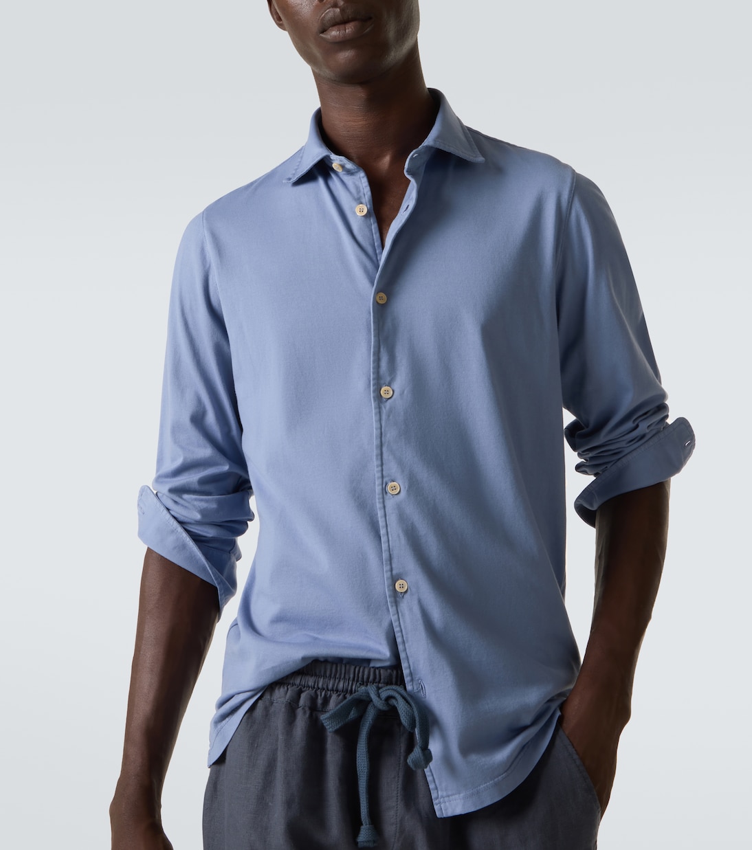 Jason 코튼 저지 셔츠 | Fedeli