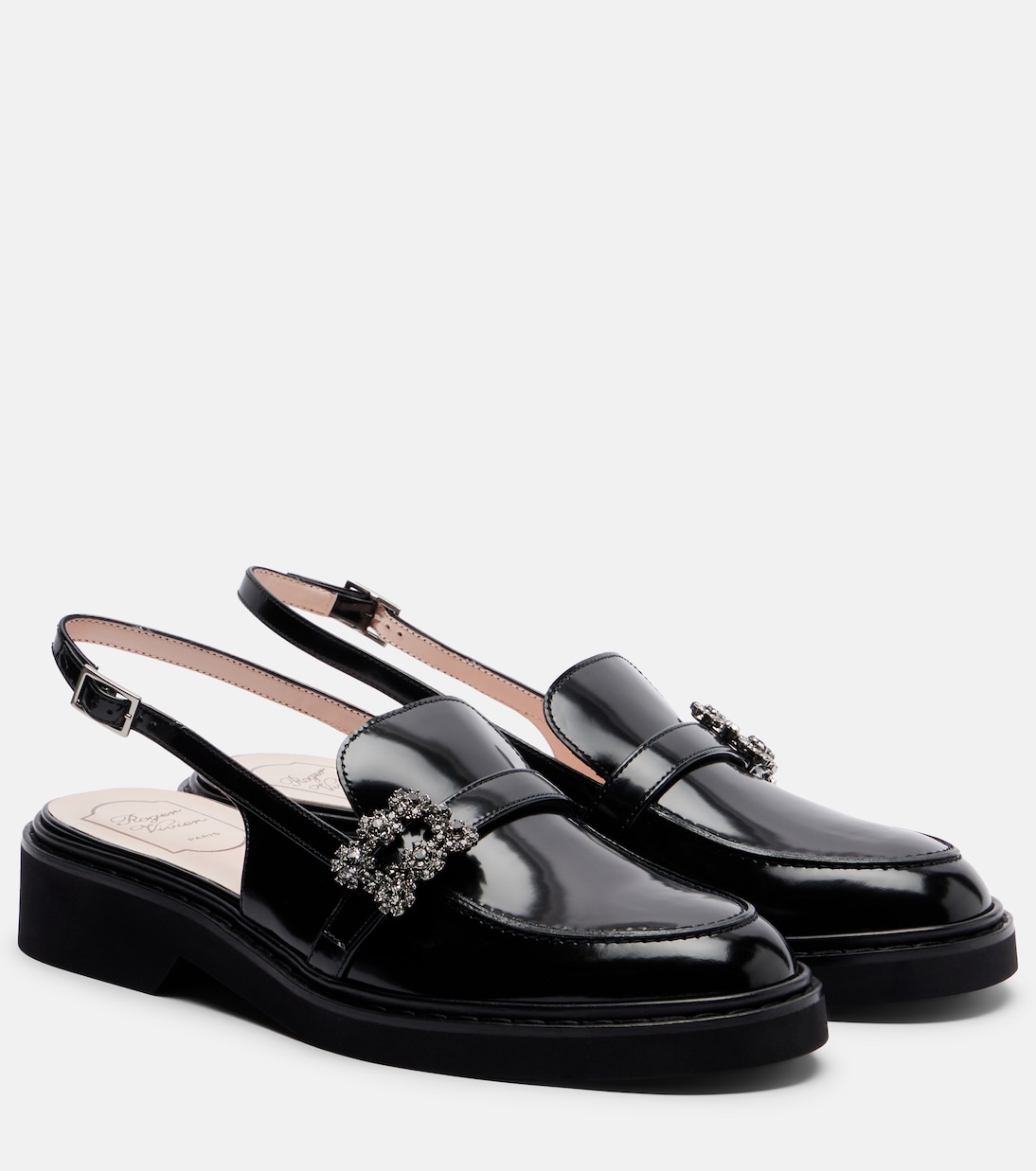 Viv' Rangers leather slingback loafers | Roger Vivier