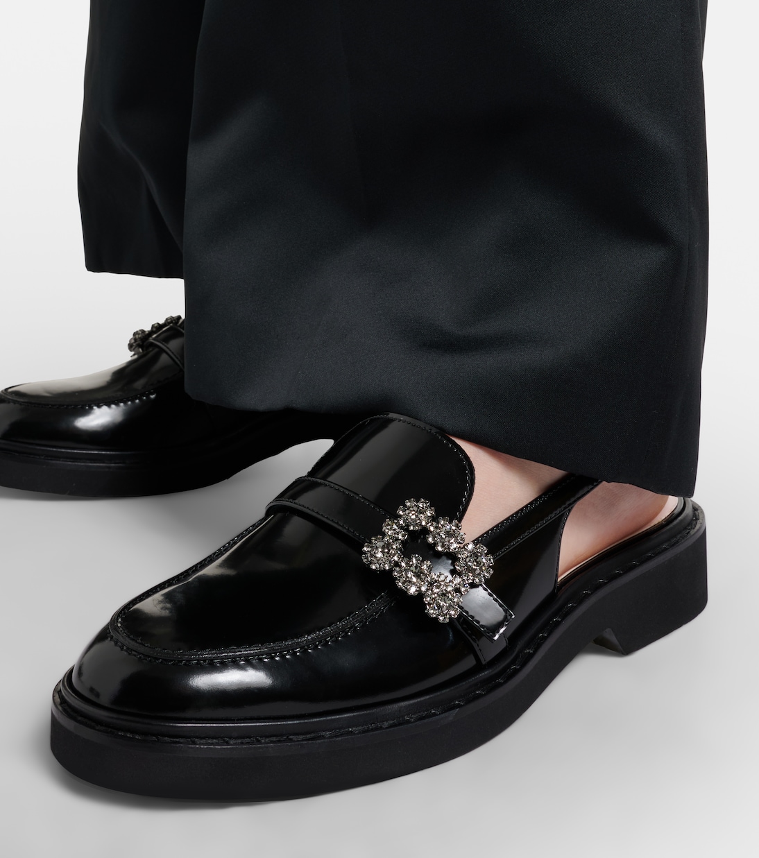 Viv' Rangers leather slingback loafers | Roger Vivier