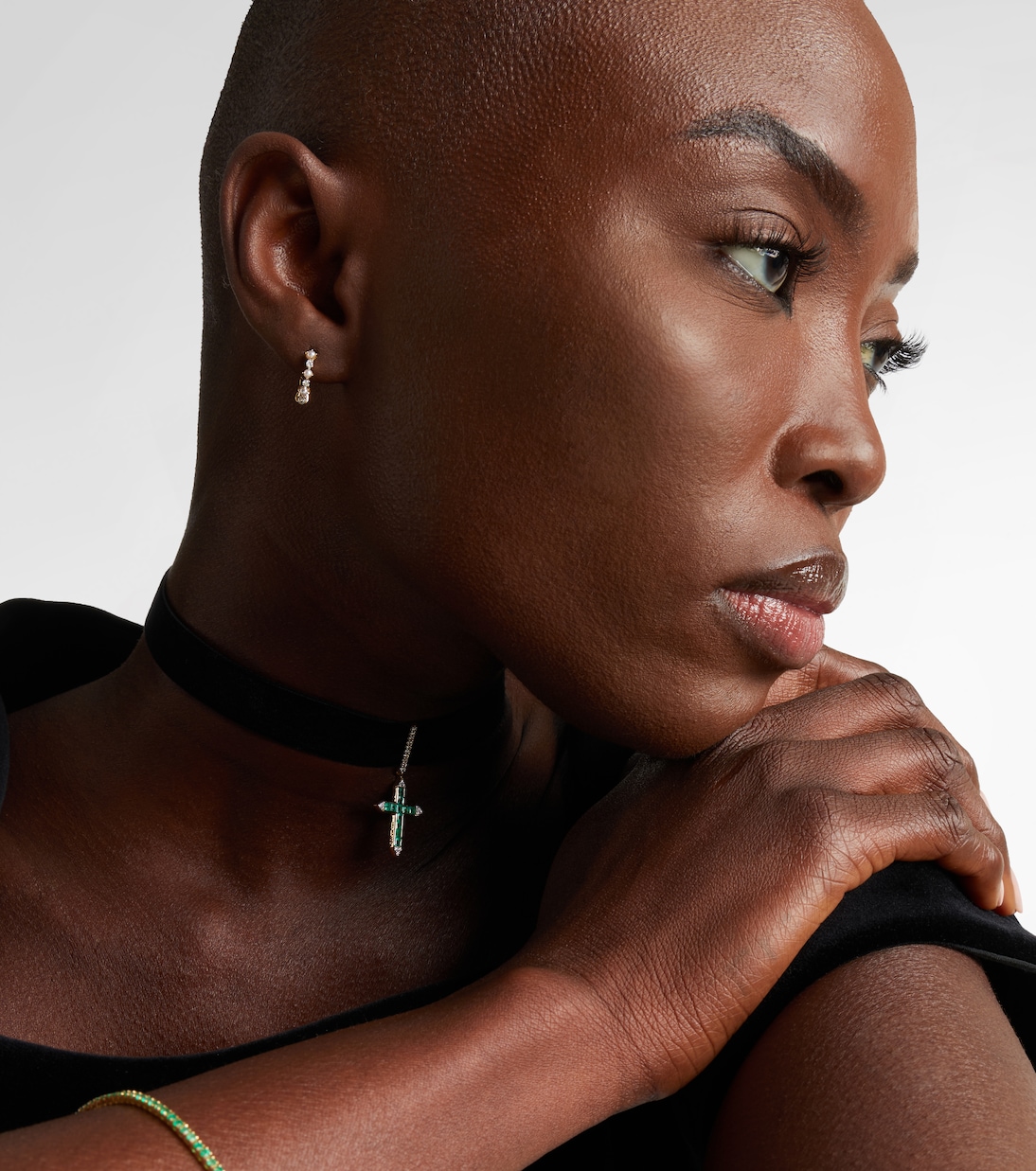 Boucles d’oreilles en or 14 ct (585/1000) avec diamants et perles | Mateo