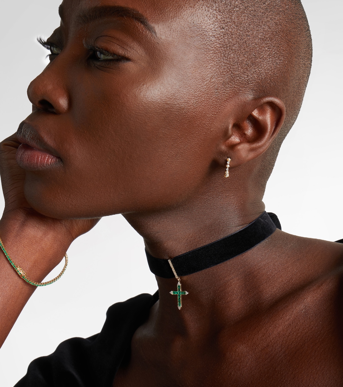 Boucles d’oreilles en or 14 ct (585/1000) avec diamants et perles | Mateo