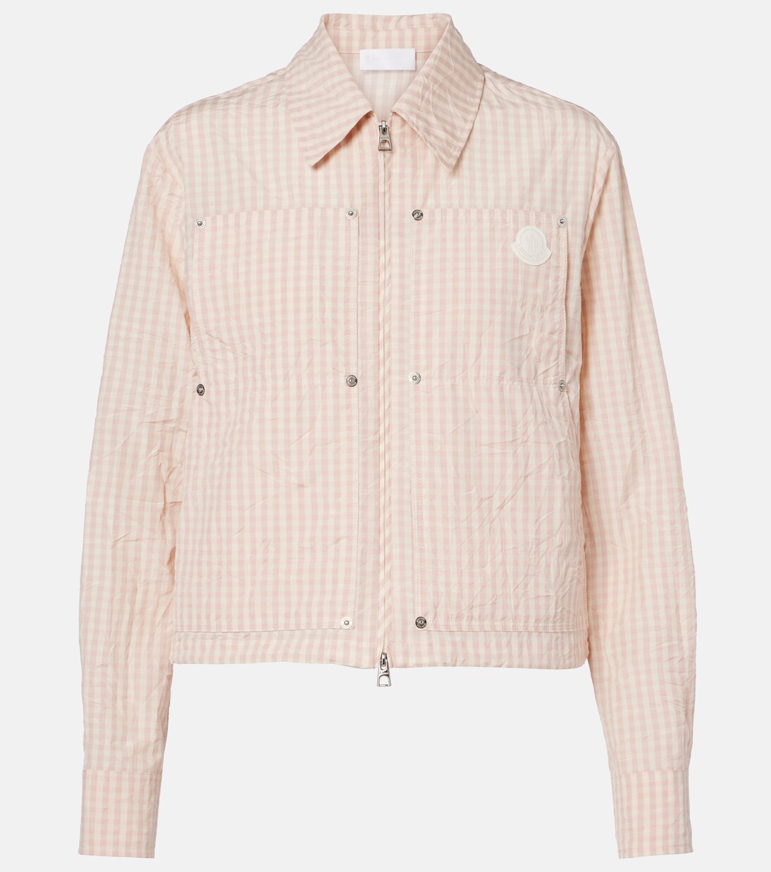 Gingham cotton-blend jacket | Moncler