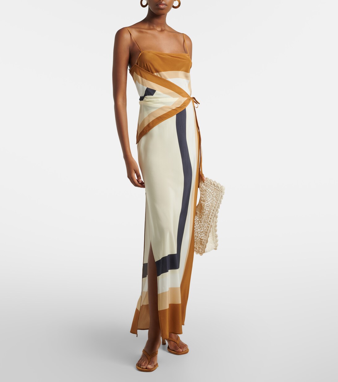 Printed silk maxi dress | SIR