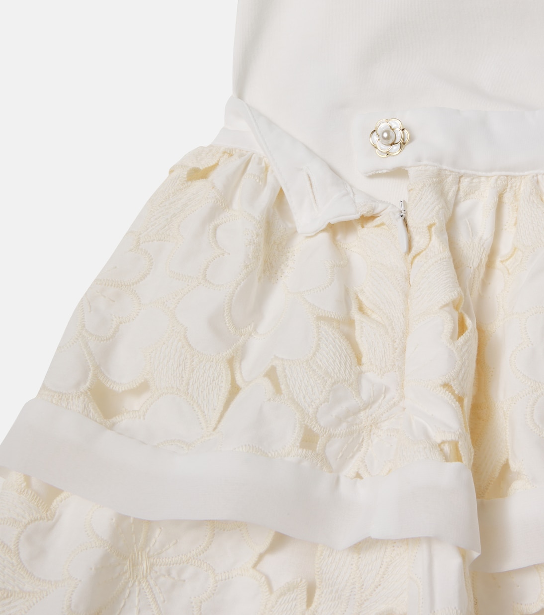 Cotton-blend top and skirt set | Patachou