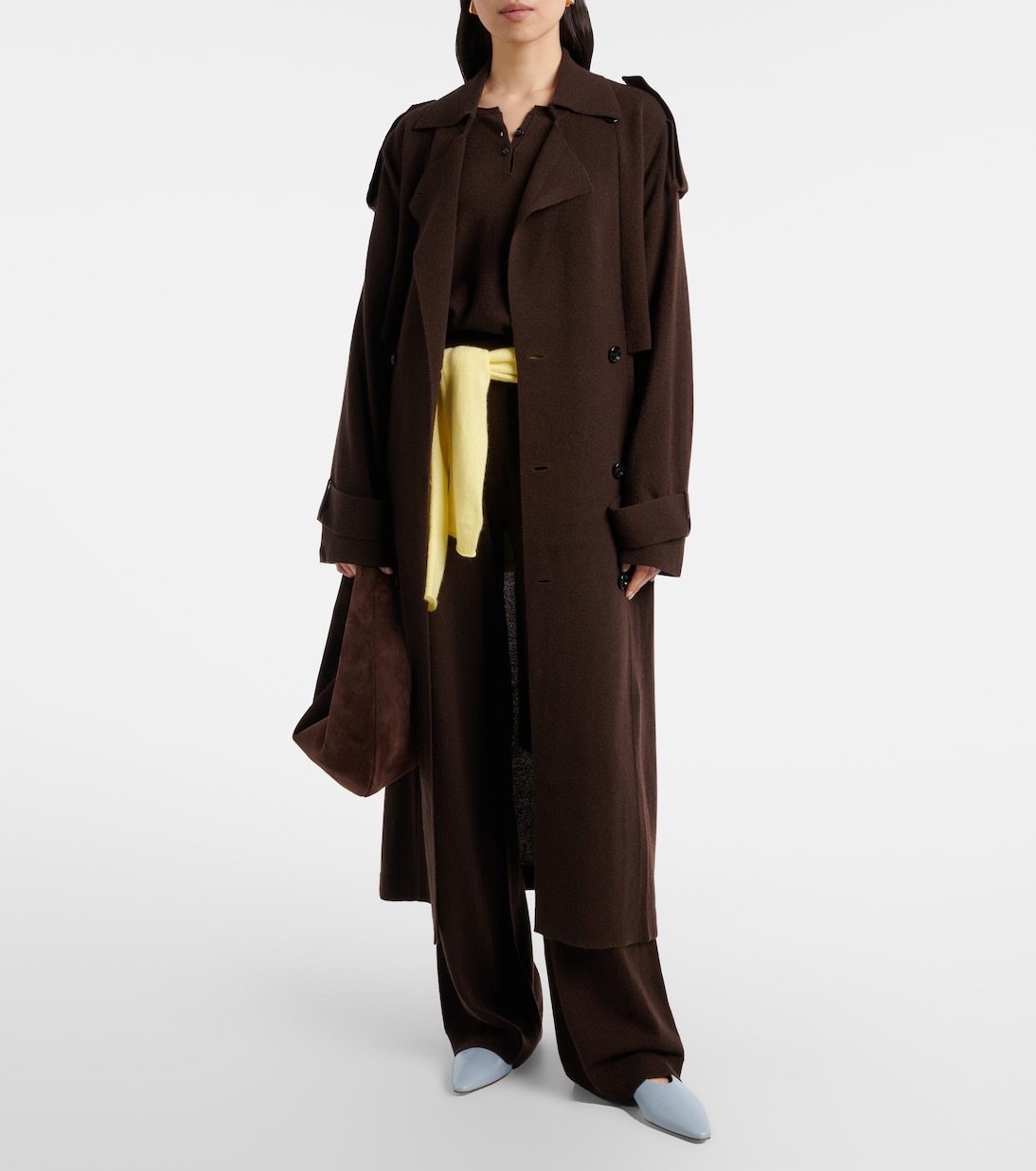 Wool and cashmere trench coat | Jardin des Orangers