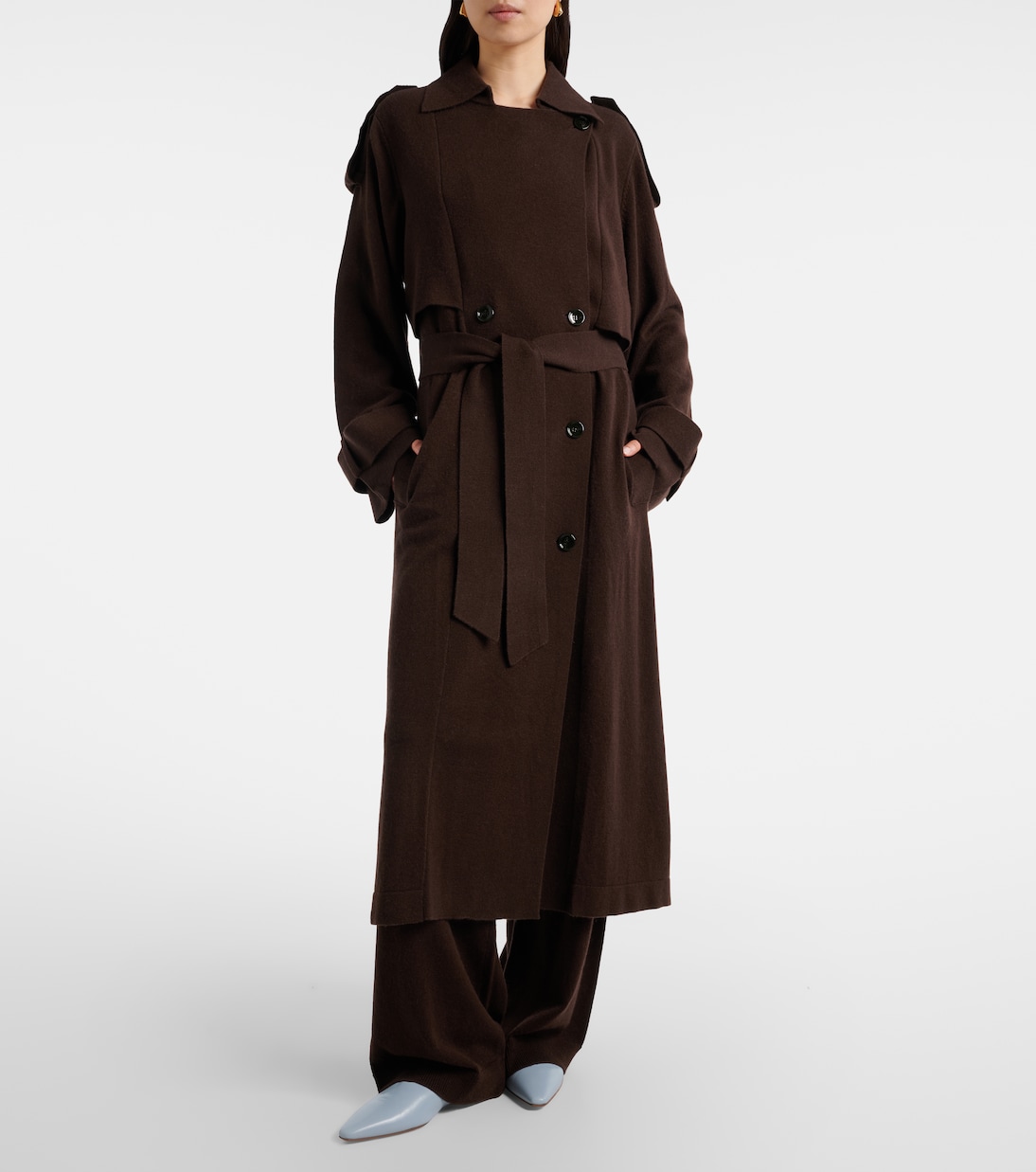 Wool and cashmere trench coat | Jardin des Orangers