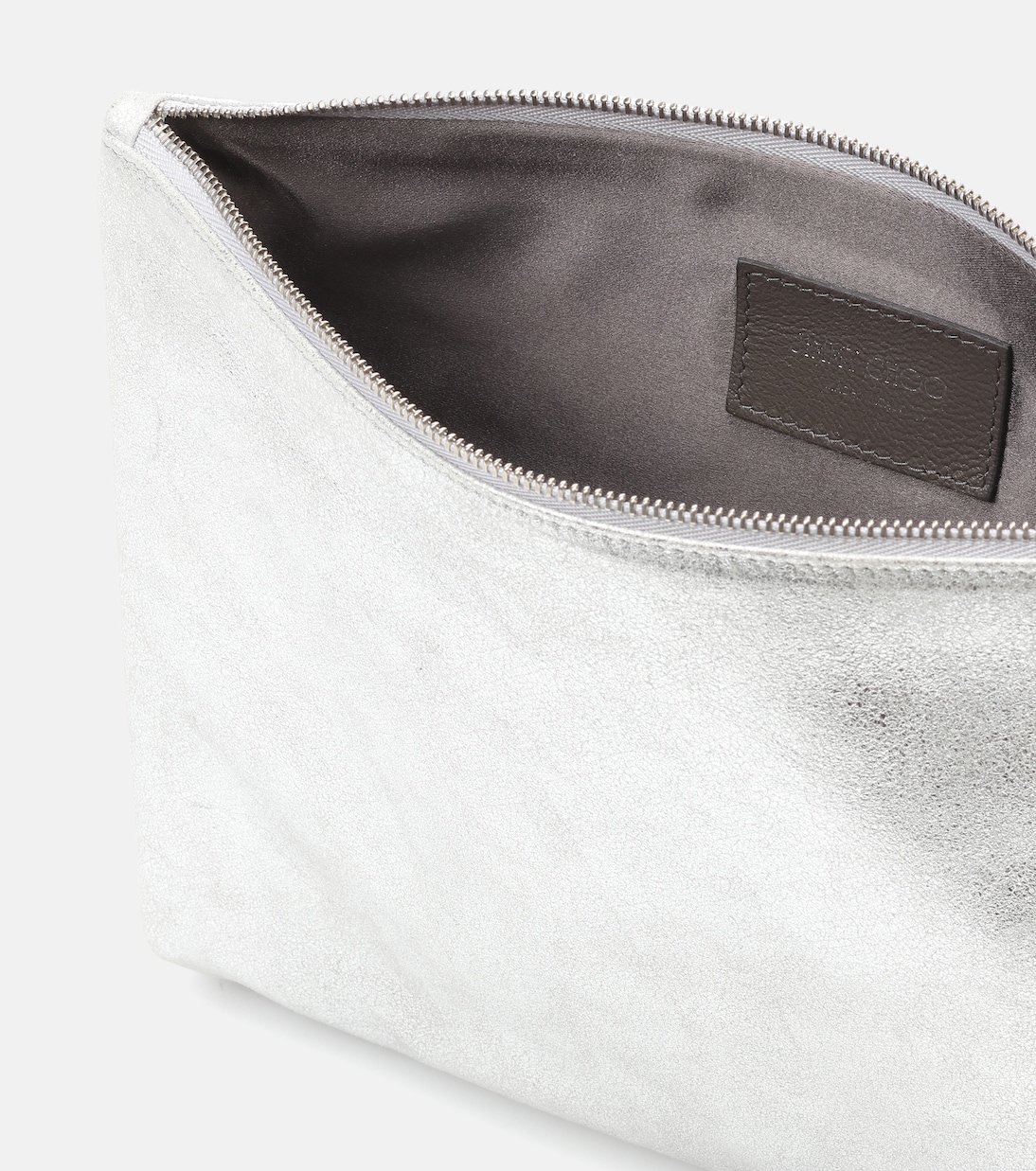 Clutch Callie in suede metallizzato | Jimmy Choo