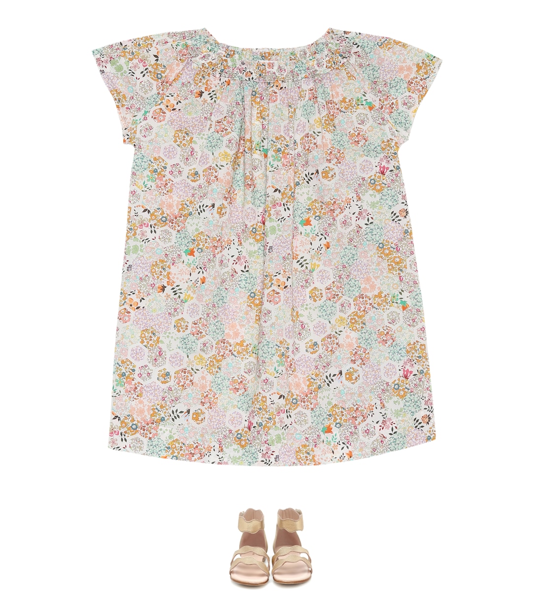 Goldie floral cotton dress | Bonpoint