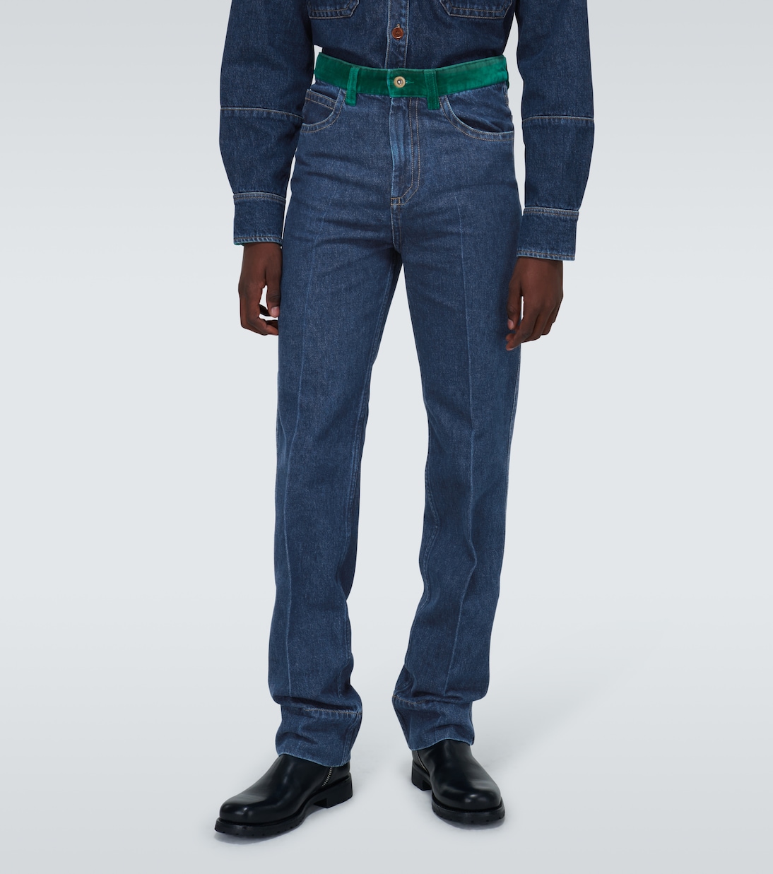 Straight Jeans Dub Contrast | Wales Bonner