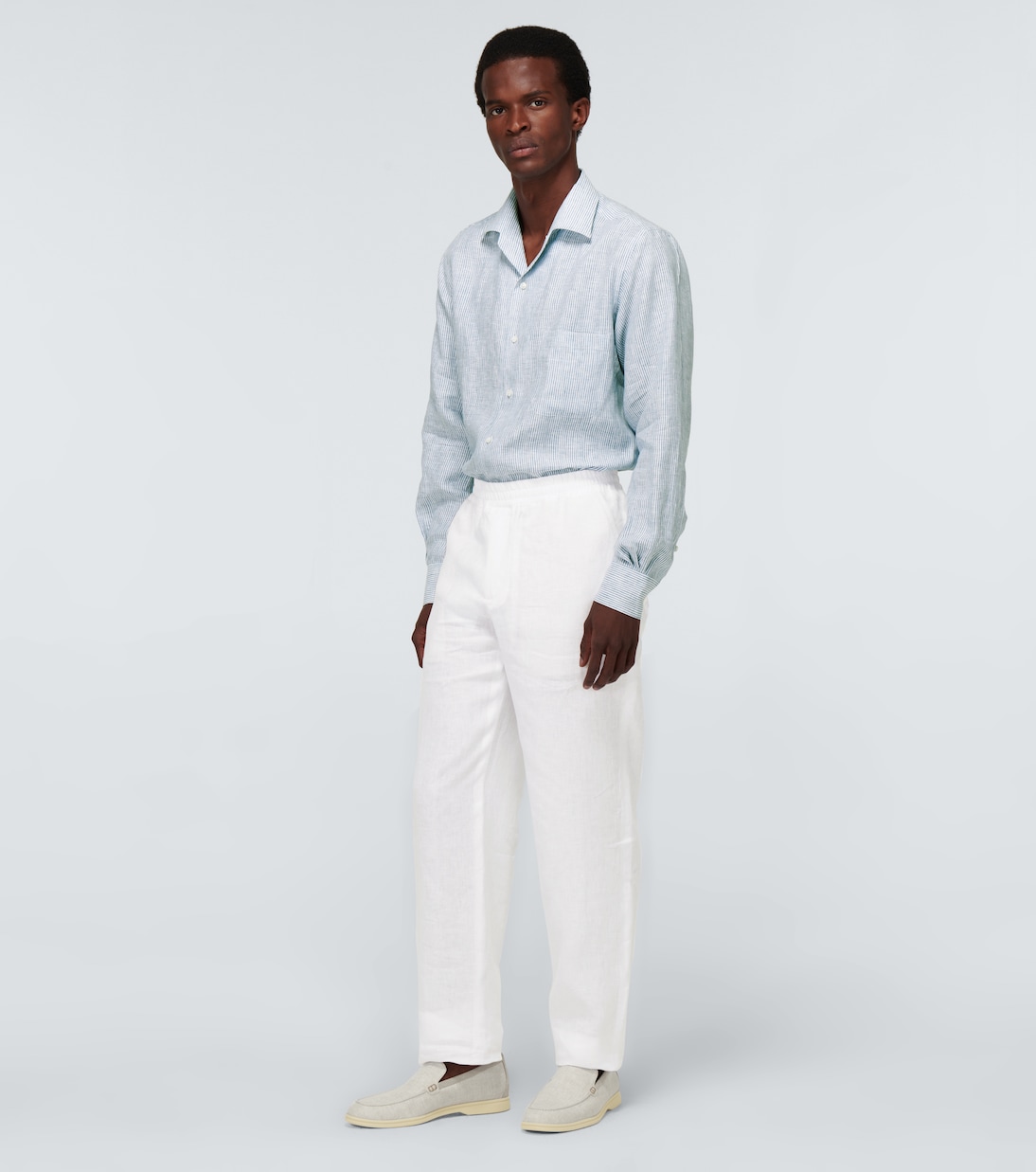 Summer Walk Sprint linen loafers | Loro Piana