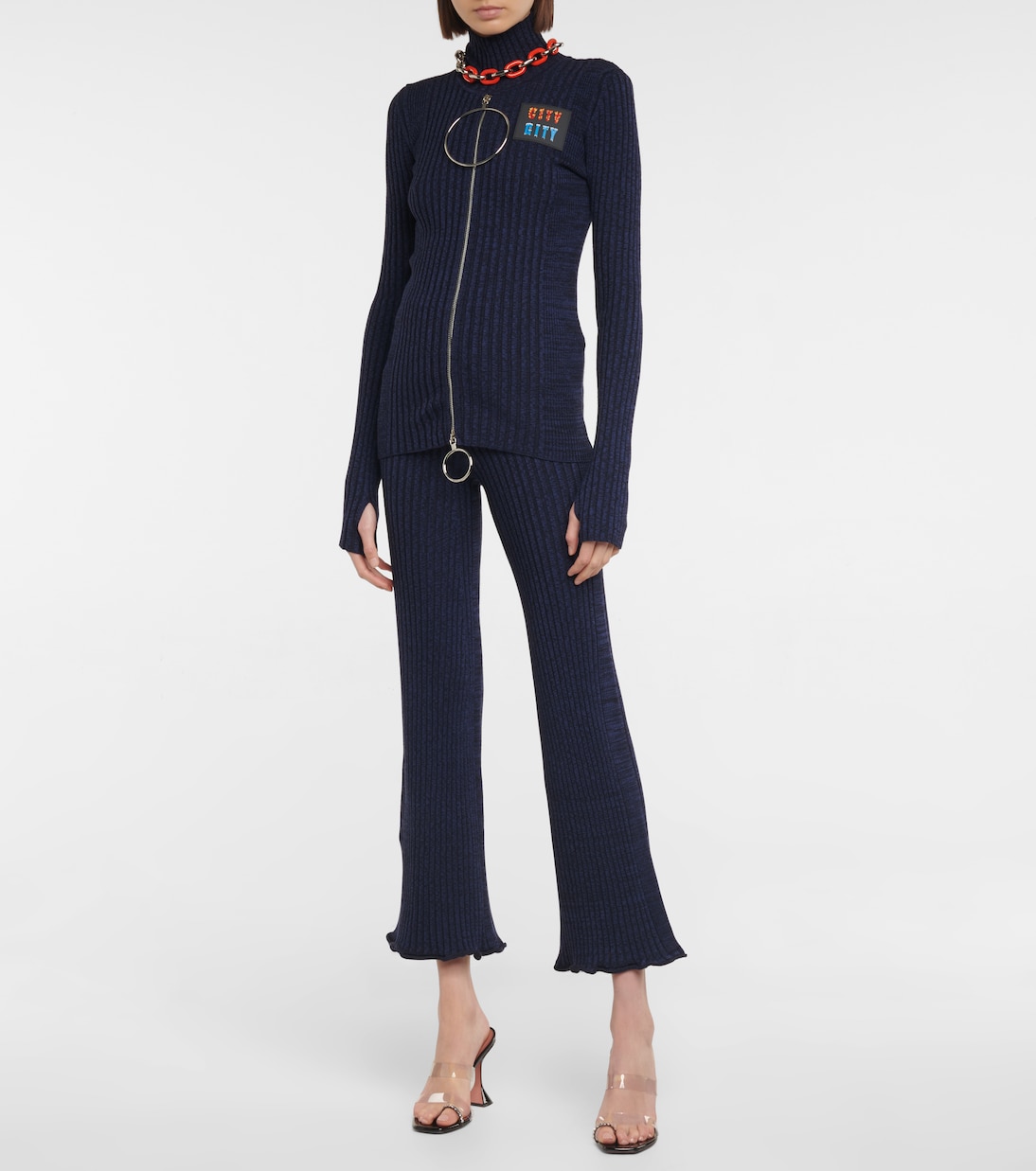 x Kimura Tsunehisa ribbed wool pants | Rabanne