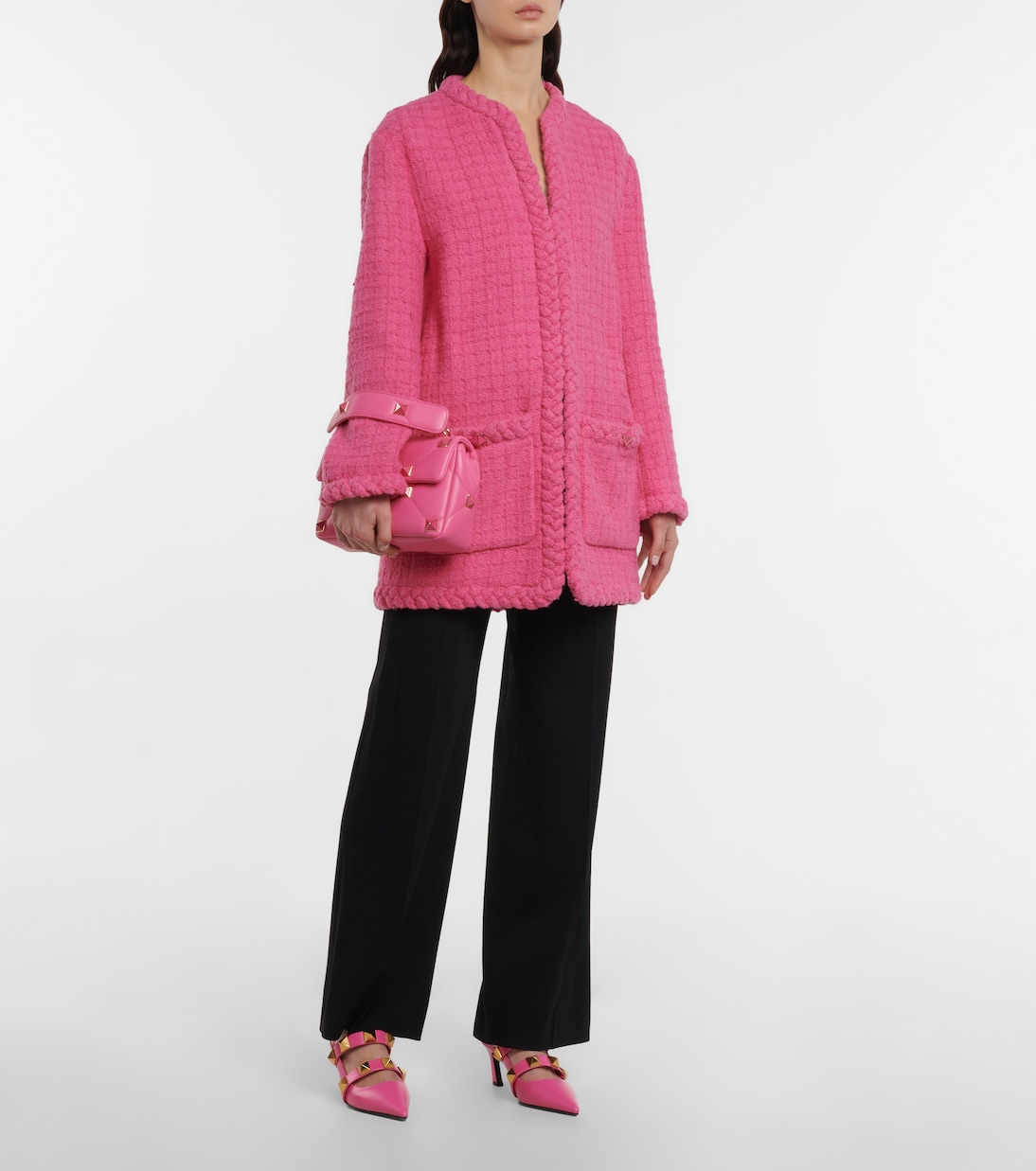 Wool-blend tweed jacket | Valentino