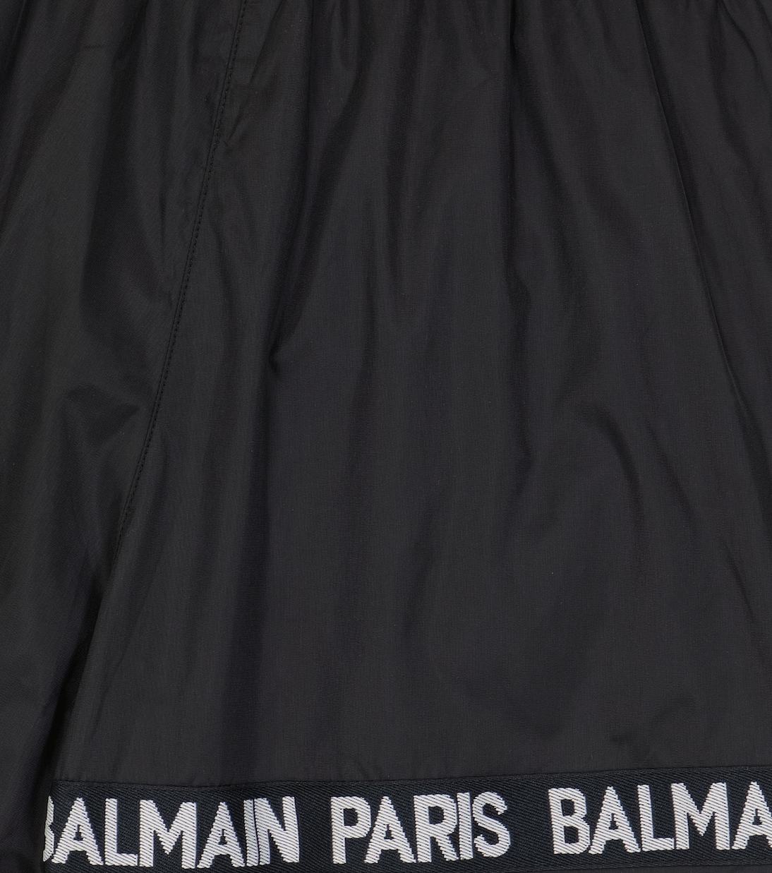 Logo printed colorblock swim shorts | Balmain Kids