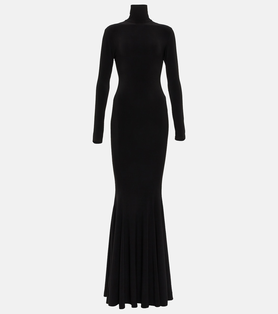 Turtleneck jersey gown | Norma Kamali