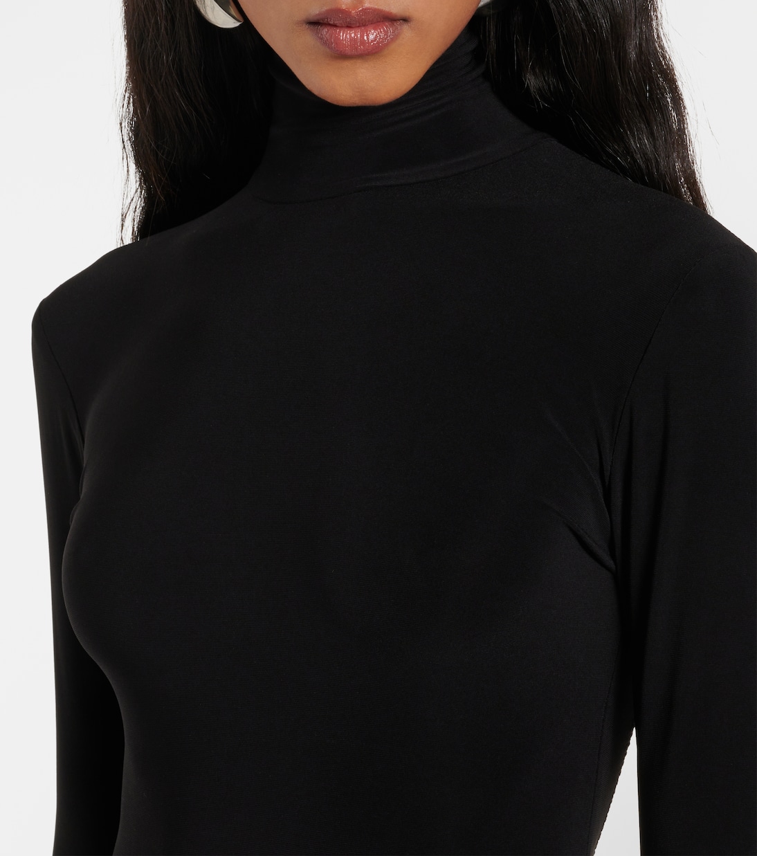 Turtleneck jersey gown | Norma Kamali