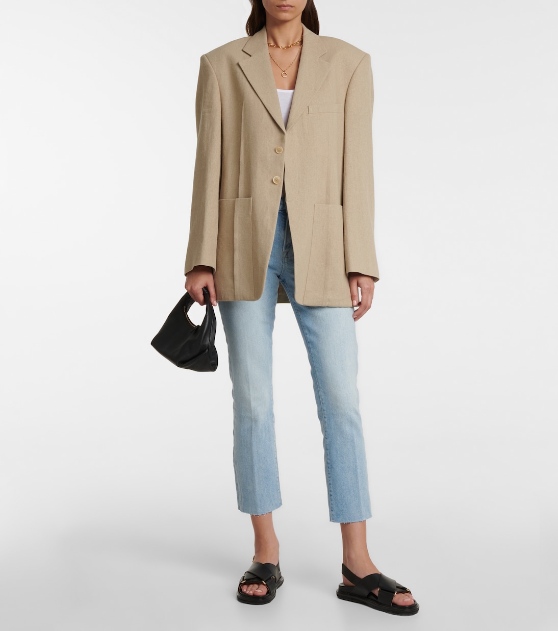Le High cropped straight jeans | Frame
