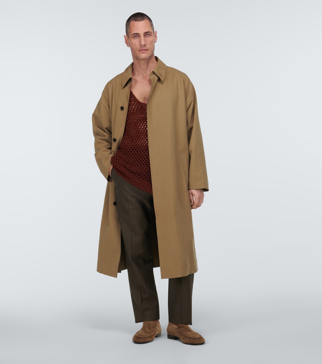Gerade Hose Elijah aus Wolle | The Row