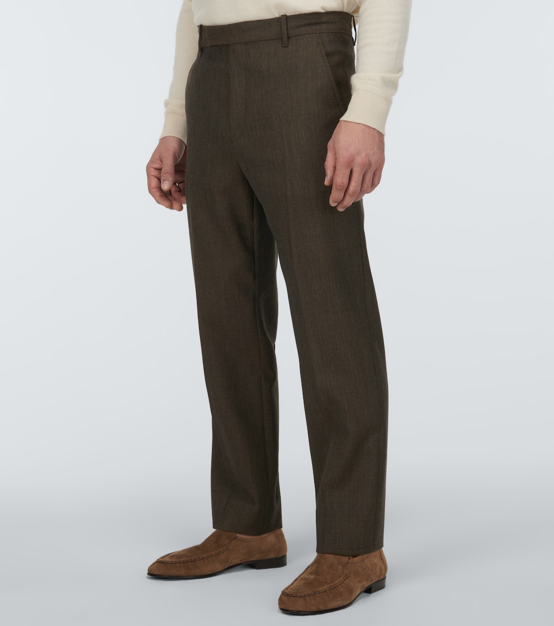 Gerade Hose Elijah aus Wolle | The Row