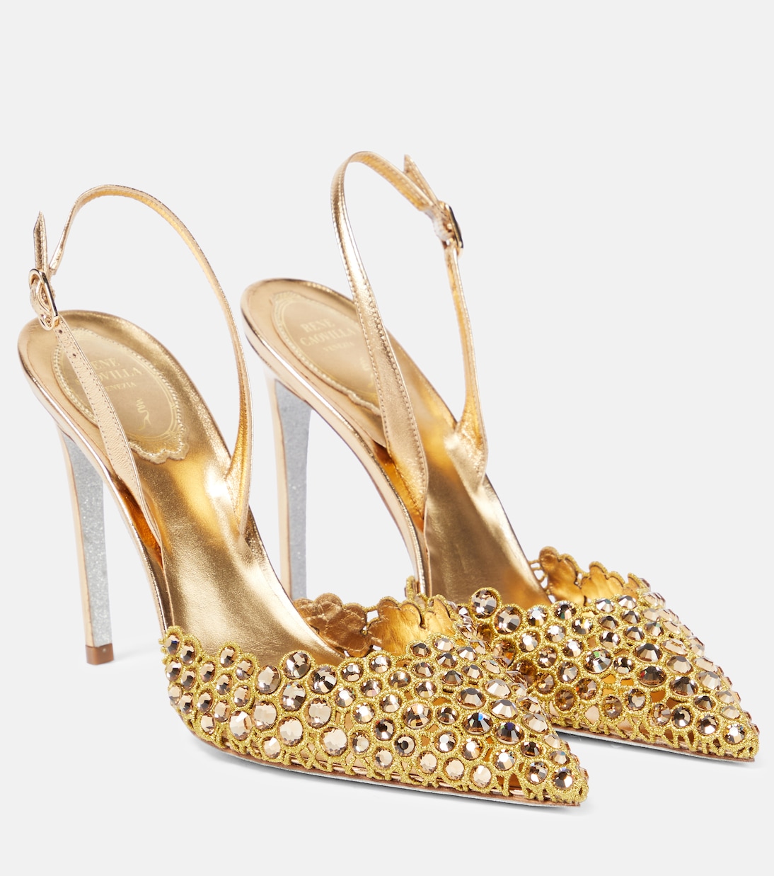 Embellished slingback pumps | Rene Caovilla