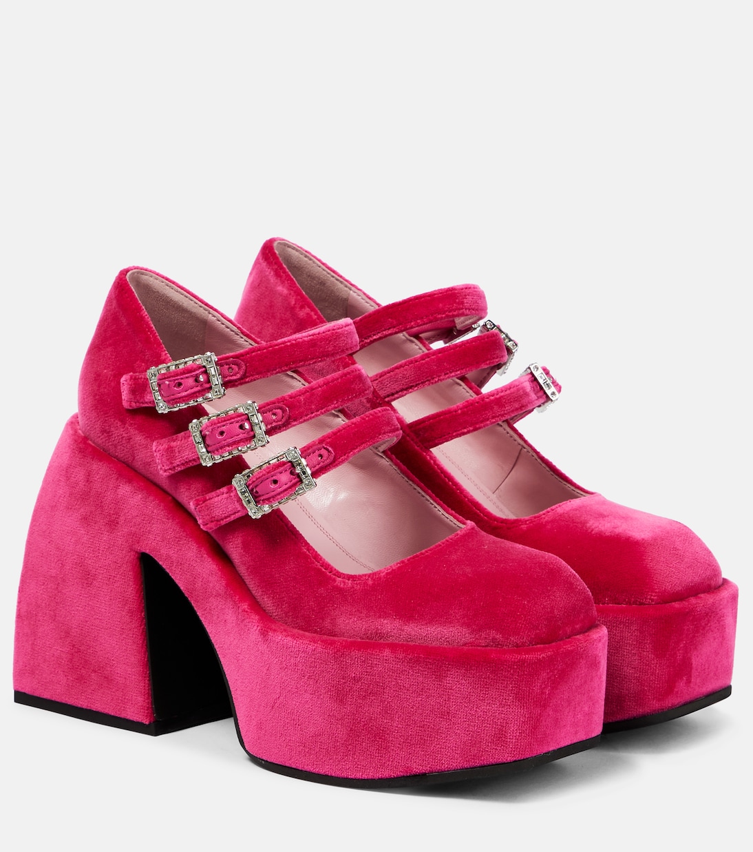 Bulla Marietta velvet platform pumps | Nodaleto