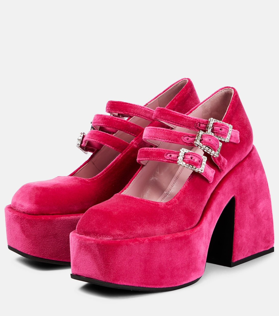 Bulla Marietta velvet platform pumps | Nodaleto