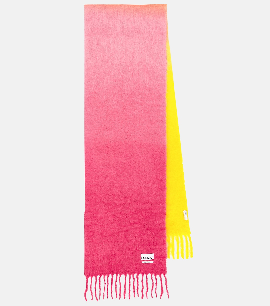 Bufanda en mezcla de mohair ombré | Ganni