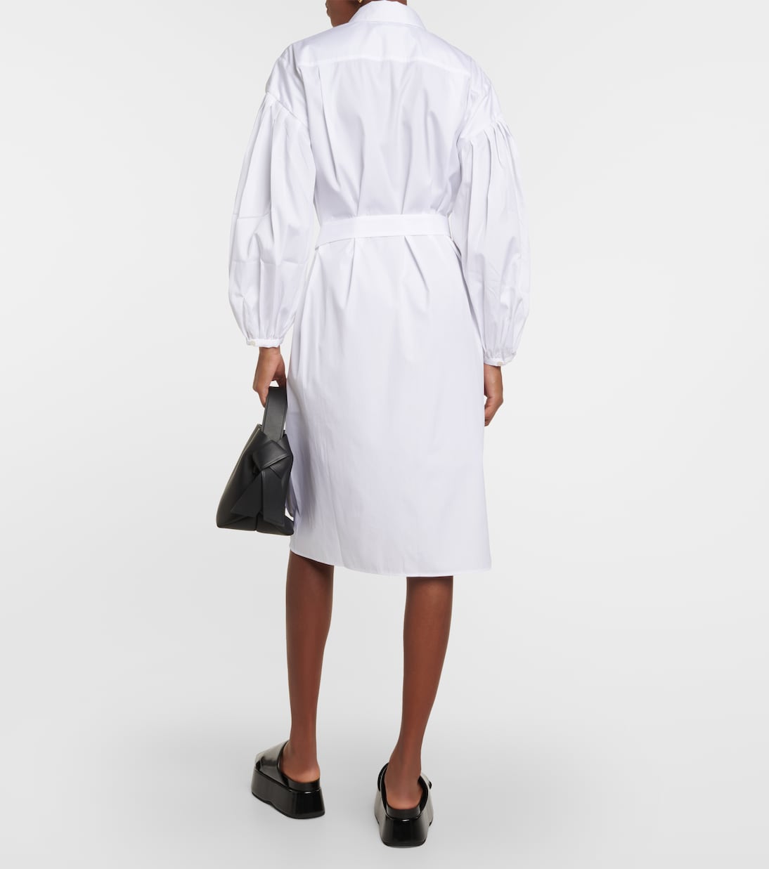 Cotton poplin midi dress | Joseph