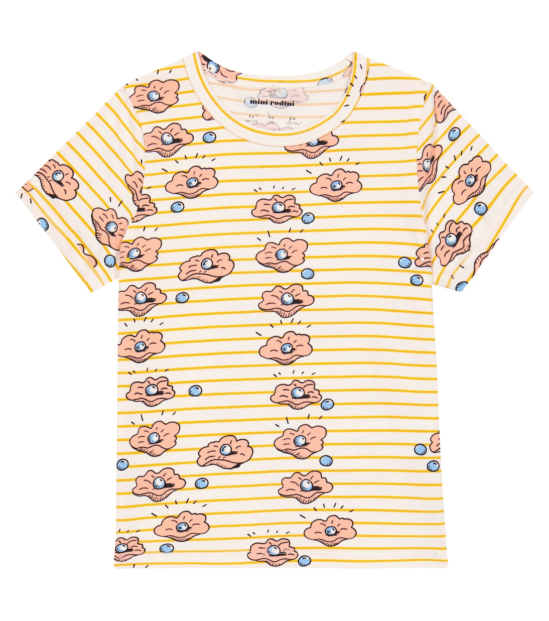 Camiseta Seashell en mezcla de algodón | Mini Rodini
