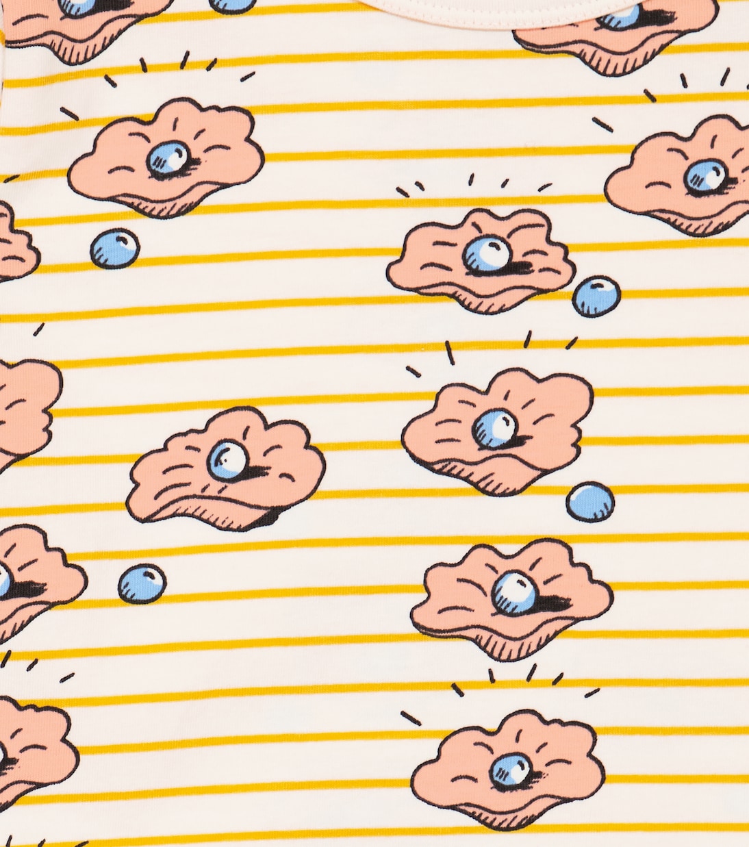 Camiseta Seashell en mezcla de algodón | Mini Rodini