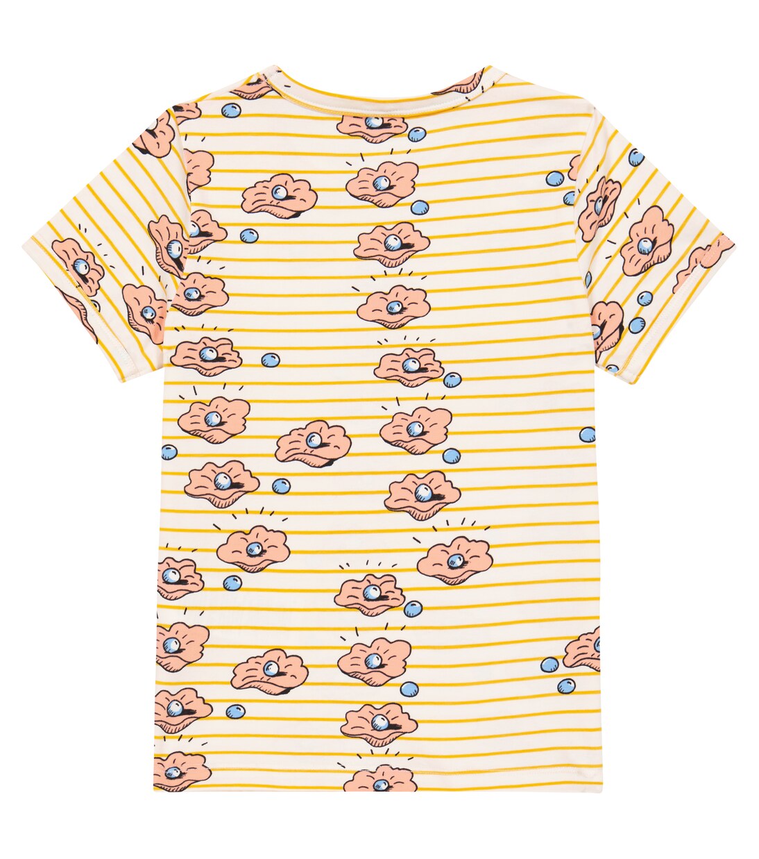 Camiseta Seashell en mezcla de algodón | Mini Rodini